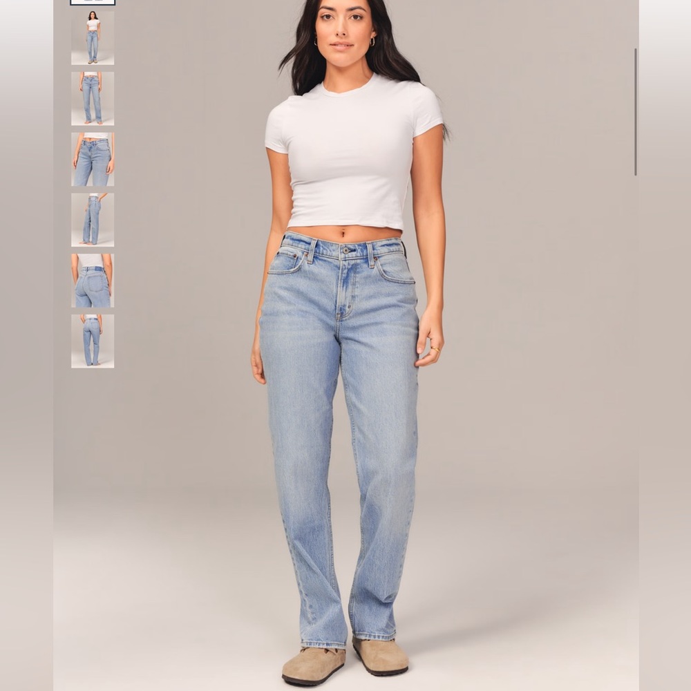 Curve love low rise 90s straight Abercrombie